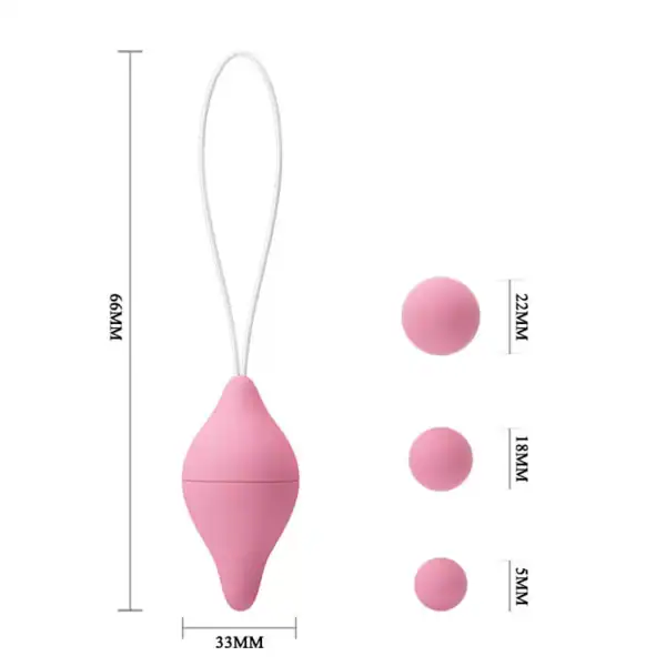 Cone Para Pompoarismo Em Silicone - Sexual Exercise Pretty Love - Imagem 6